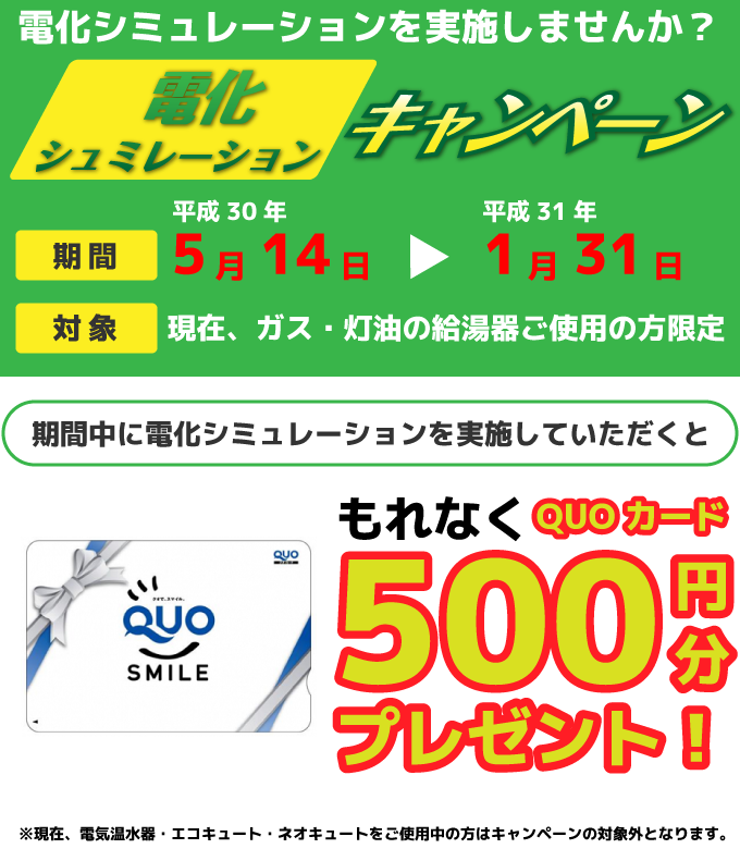 電化シミュレーションキャンペーン